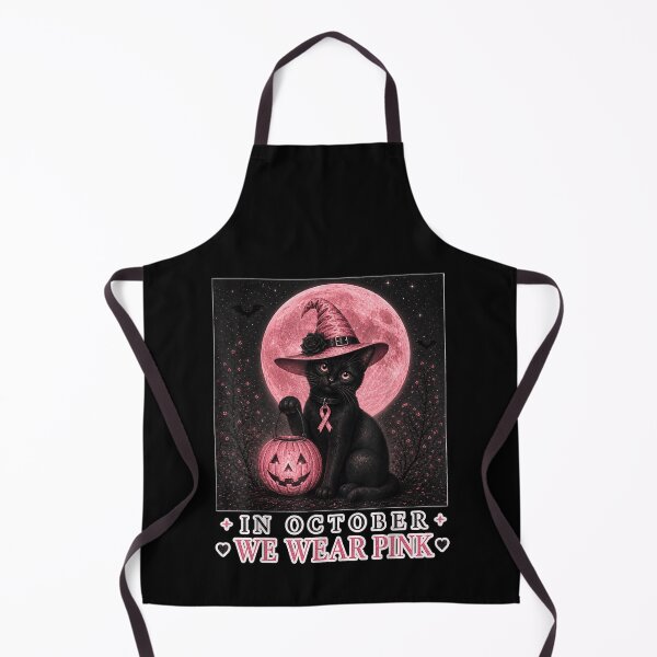 Item preview, Pink Out Black Cat Witch Halloween Breast Cancer Awareness designed and sold by BancaJone.