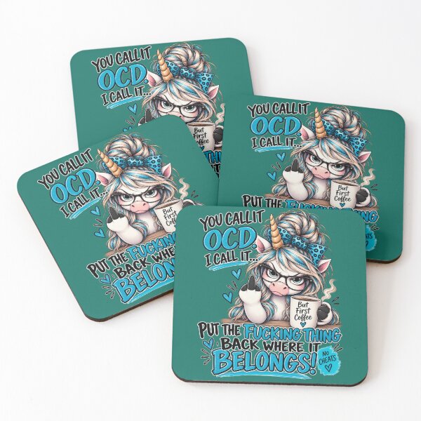 Item preview, You Call It OCD Unicorn Coffee Funny Quote designed and sold by OutlanderDesigns.