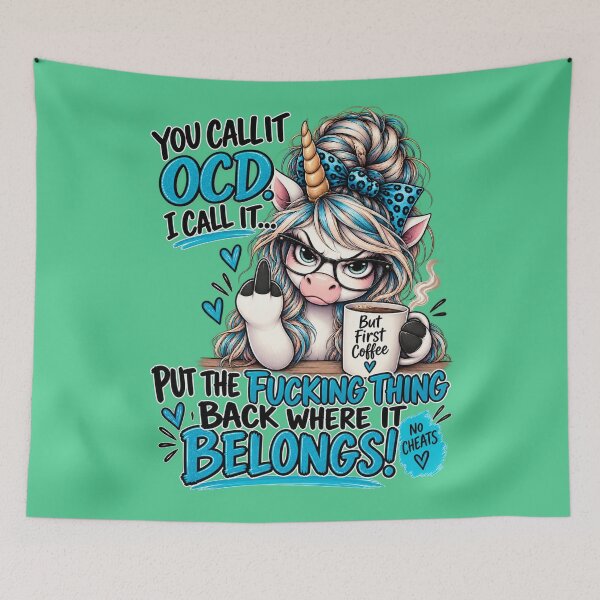 Item preview, You Call It OCD Unicorn Coffee Funny Quote designed and sold by OutlanderDesigns.
