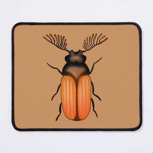 Item preview, Ptilinus pectinicornis (fan-bearing wood-borer beetle) designed and sold by Strataes.