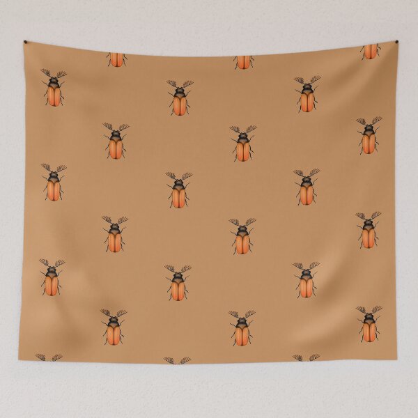 Item preview, Ptilinus pectinicornis (fan-bearing wood-borer beetle) designed and sold by Strataes.