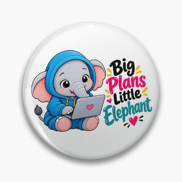 Item preview, BIG PLANS LITTLE ELEPHANT designed and sold by KISHNAY-FASHION.