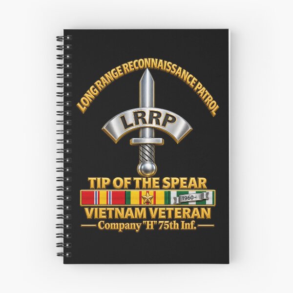 Item preview, Army - Badge - LRRP - Tip of the Spear - Vietnam Vet w SVC - Company H 75th Inf designed and sold by Military Insignia Products.