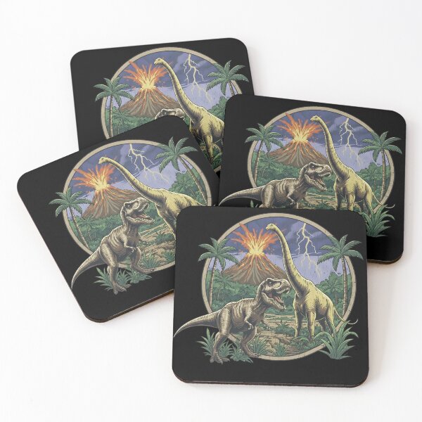 Item preview, Vintage Jurassic Dinosaur 90s Graphic , Retro T-Rex & Triceratops designed and sold by DesignDenDo ⭐⭐⭐⭐⭐.