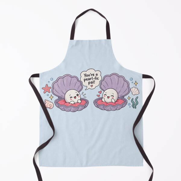 Item preview, Two Clams Kids, Cute Pearl Shell Ocean Friends, Adorable Seashell Beach, Coastal Gift for Kids designed and sold by Quiajia.