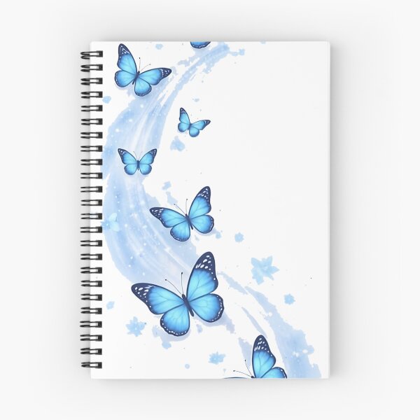 Item preview, Teal Butterfly Swirl Flow – Aesthetic Blue Butterflies Pattern designed and sold by NeonKawaiiCo.