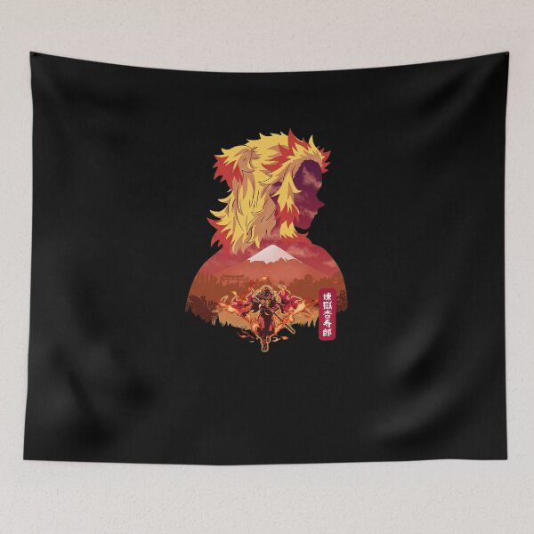 Item preview, Fiery Anime Warrior Portrait designed and sold by calorula.