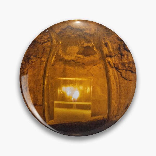 Item preview, Warm Lantern Illuminates Rustic Tunnel Wall With Candlelight In Old Stone Cave designed and sold by Nmallia.