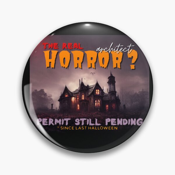 Artikelvorschau, Halloween für Architekten, echtes Horror-Shirt entworfen und verkauft von BlueprintBold.