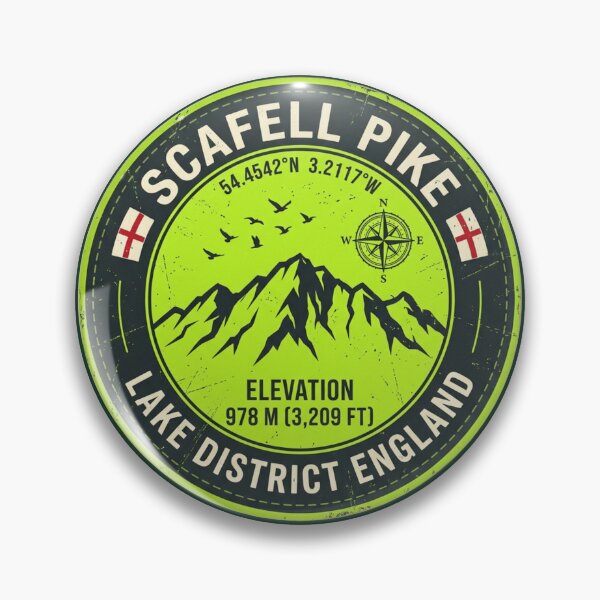 Item preview, Scafell Pike Lake District England Elevation 978m designed and sold by jeshands.