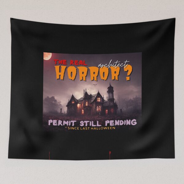 Item preview, Halloween for Architect, real horror shirt designed and sold by BlueprintBold.