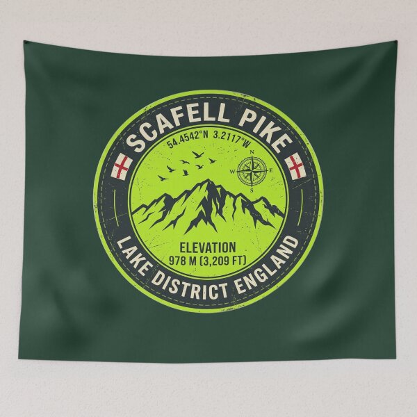 Item preview, Scafell Pike, Distrito de los Lagos, Inglaterra. Altura: 978 m. designed and sold by jeshands.