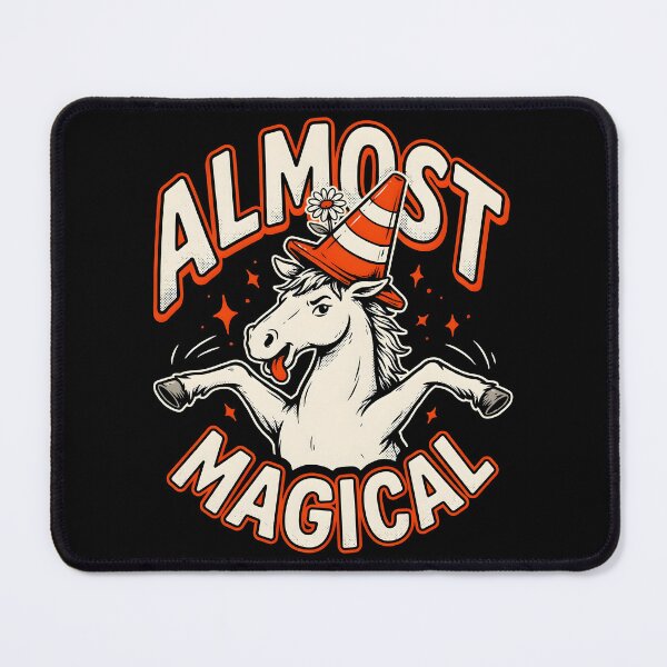 Item preview, Almost Magical Funny Horse Unicorn Humor Traffic Cone designed and sold by Redgiant87x.