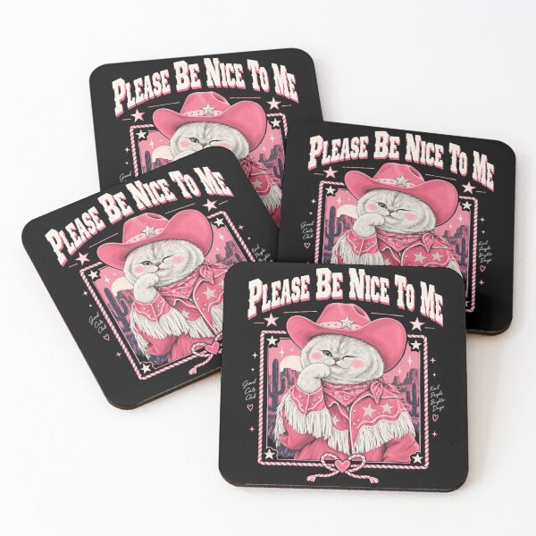 Item preview, Please Be Nice to Me, Funny Cat Dark Denim Style, Cute Moody Cat Graphic, Vintage Casual Cat Lover Gift designed and sold by Quiajia.
