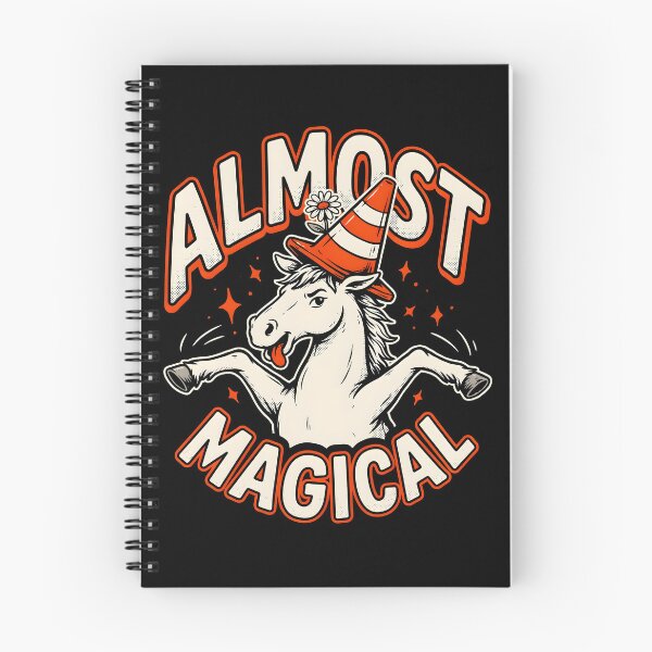 Item preview, Almost Magical Funny Horse Unicorn Humor Traffic Cone designed and sold by Redgiant87x.