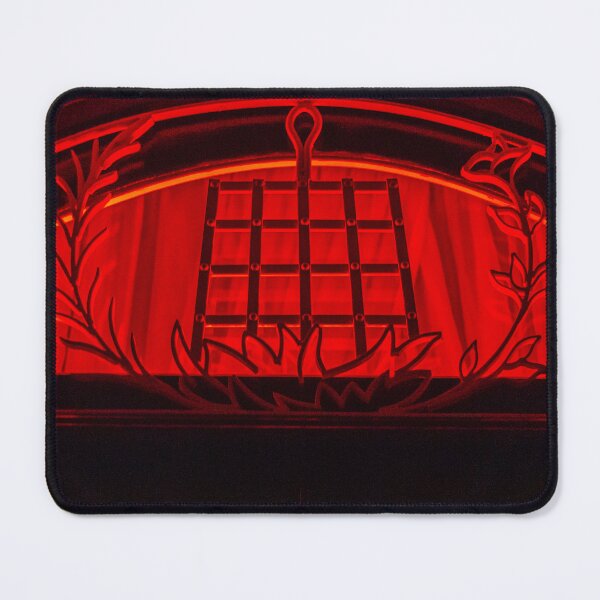 Item preview, Warm Red Glow Fireplace With Ornate Ironwork Grate and Decorative Ivy Motifs designed and sold by Nmallia.