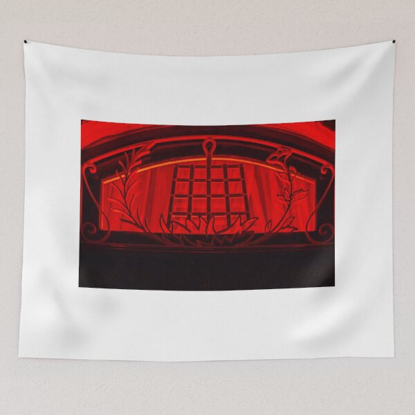 Item preview, Warm Red Glow Fireplace With Ornate Ironwork Grate and Decorative Ivy Motifs designed and sold by Nmallia.