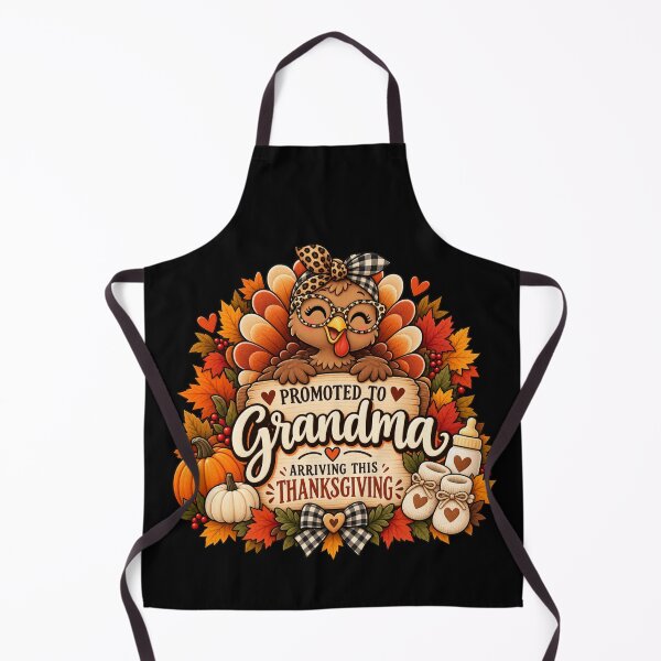Aperçu de l'œuvre Annonce de la promotion au rang de grand-mère : cadeau d'automne pour Thanksgiving créée et vendue par Corvoria.