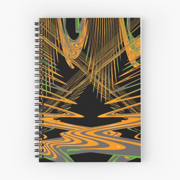 Item preview, Abstract Orange Green Distorted Perspective Pattern designed and sold by MigWhimsy.
