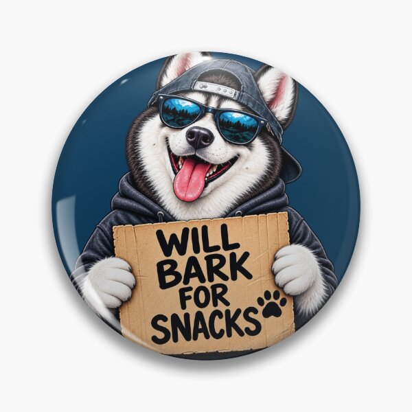 Item preview, Cool Husky Will Bark for Snacks designed and sold by Houldi.