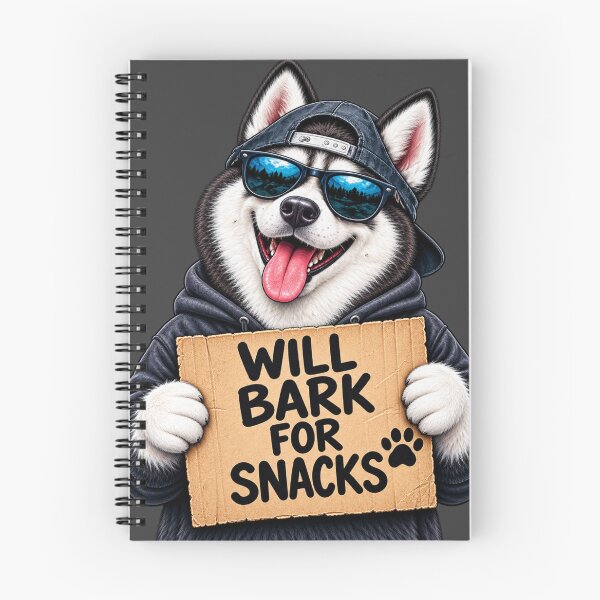 Item preview, Cool Husky Will Bark for Snacks designed and sold by Houldi.