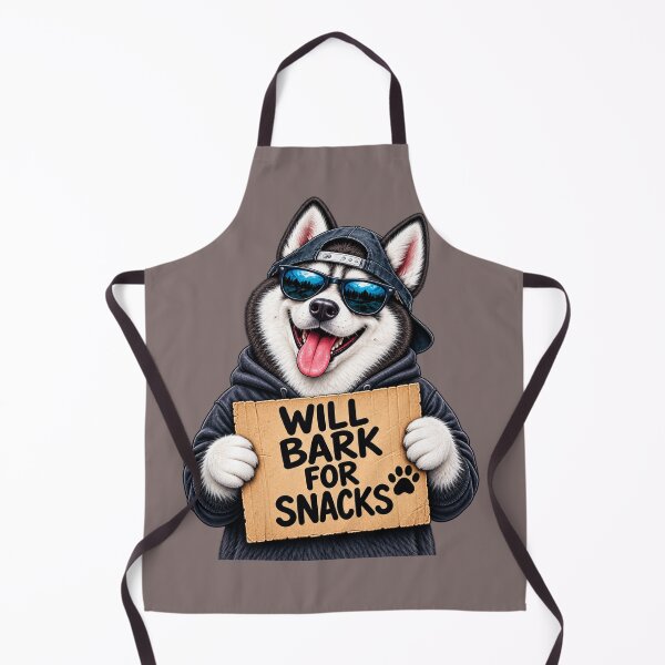 Item preview, Cool Husky Will Bark for Snacks designed and sold by Houldi.