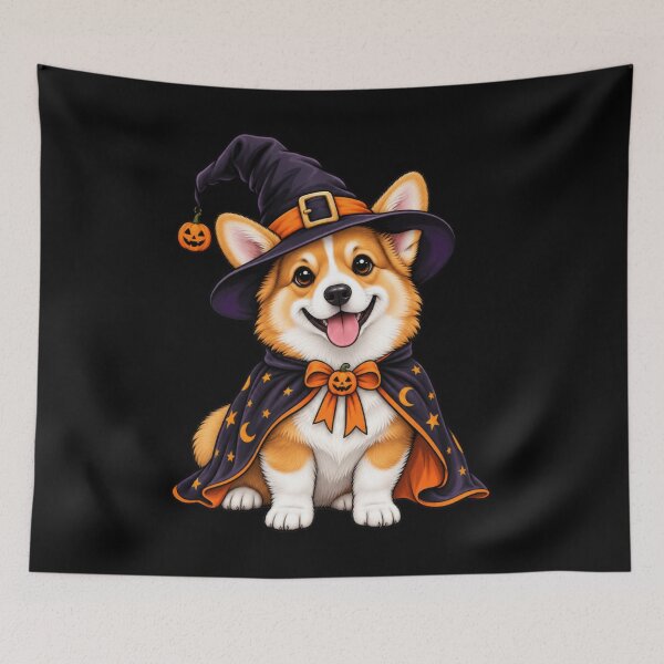 Item preview, Corgi Dog Dressed As A Witch Halloween designed and sold by CrinoSwice.