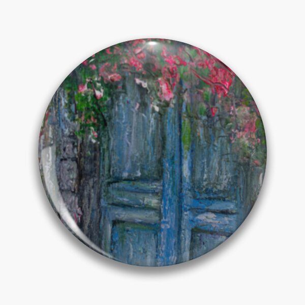 Item preview, La piccola porta blu - Original Oil Painting designed and sold by approdostudio.