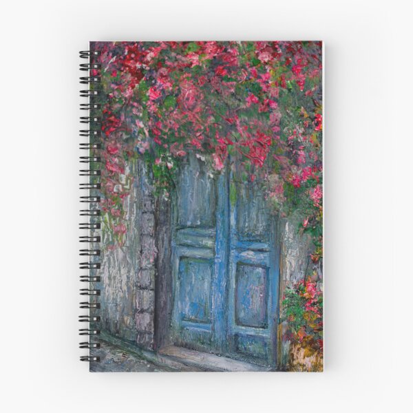 Item preview, La piccola porta blu - Original Oil Painting designed and sold by approdostudio.