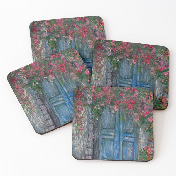 Item preview, La piccola porta blu - Original Oil Painting designed and sold by approdostudio.