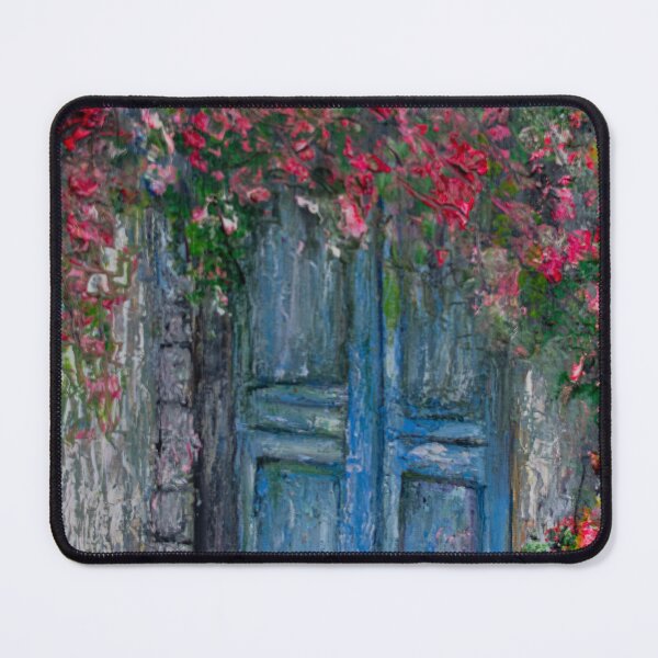 Item preview, La piccola porta blu - Original Oil Painting designed and sold by approdostudio.
