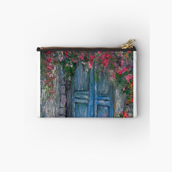 Item preview, La piccola porta blu - Original Oil Painting designed and sold by approdostudio.