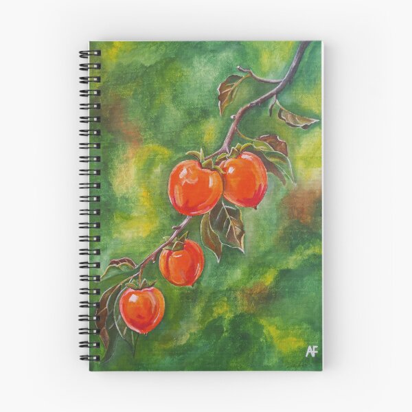 Item preview, Persimmons in the October Mist designed and sold by Alfred Fox Art.