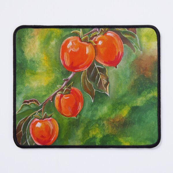 Item preview, Persimmons in the October Mist designed and sold by Alfred Fox Art.