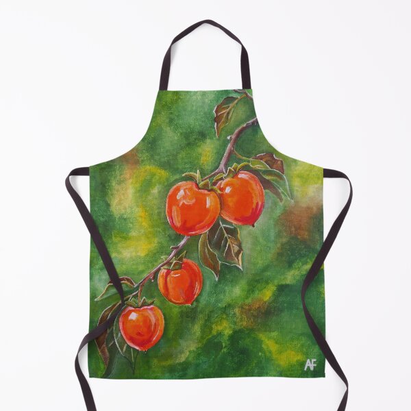 Item preview, Persimmons in the October Mist designed and sold by Alfred Fox Art.