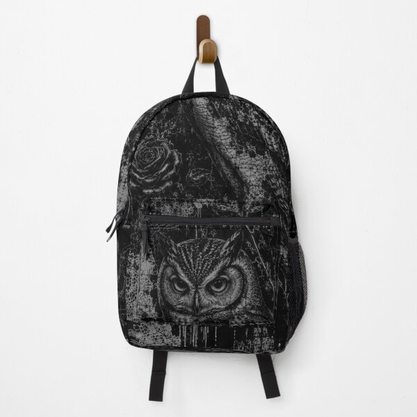 Item preview, Gothic Owl and Black Roses Dark - Grunge designed and sold by KaurisDigital.