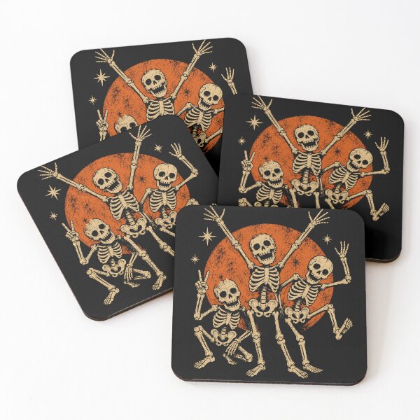 Item preview, Dancing Skeleton Trio Vintage Halloween Party designed and sold by WILLIAMS-BR.