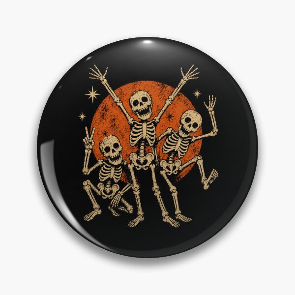 Item preview, Dancing Skeleton Trio Vintage Halloween Party designed and sold by WILLIAMS-BR.