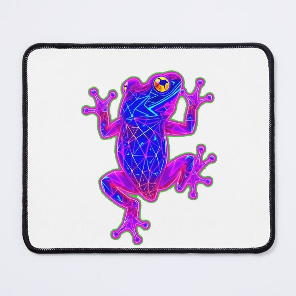 Item preview, Retro Frog – Neon 80s Geometric Style designed and sold by Benito Del Ray.