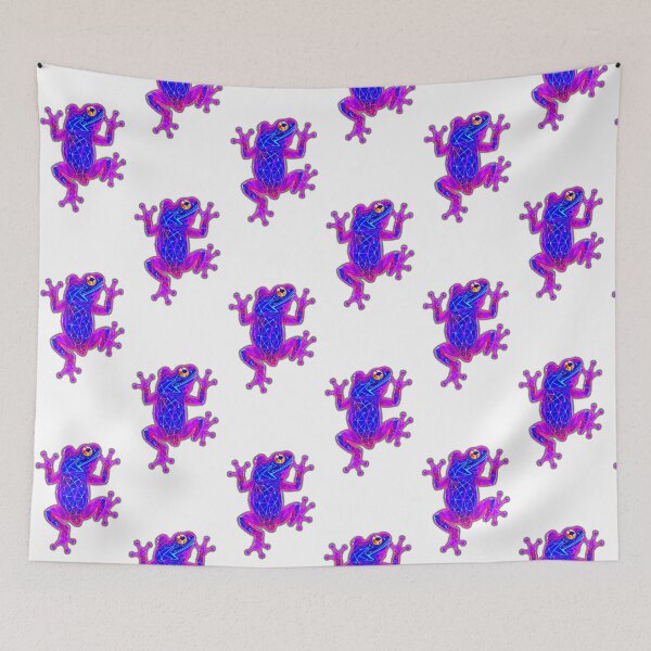 Item preview, Retro Frog – Neon 80s Geometric Style designed and sold by Benito Del Ray.