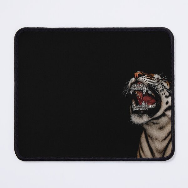 Item preview, White Tiger Roar Animal Portrait designed and sold by MoodPopz Studio.