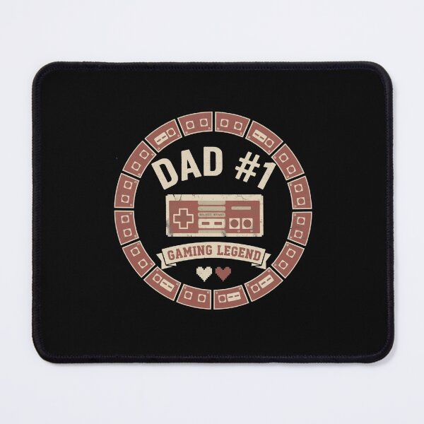 Item preview, Dad Number 1 Gaming Legend Retro NES Famicom Controller Badge designed and sold by Dravienart.