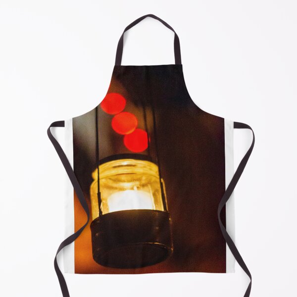 Item preview, Warm Lantern With Candlelight And Red Bokeh Lights Creating Cozy Night Ambience designed and sold by Nmallia.