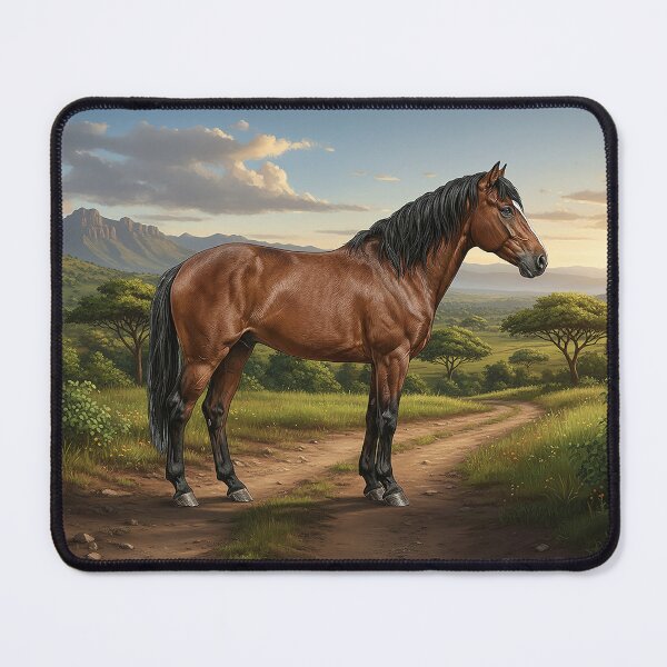 Item preview, The Abyssinian horse and a landscape from Ethiopia designed and sold by Cheval-de-coeur.