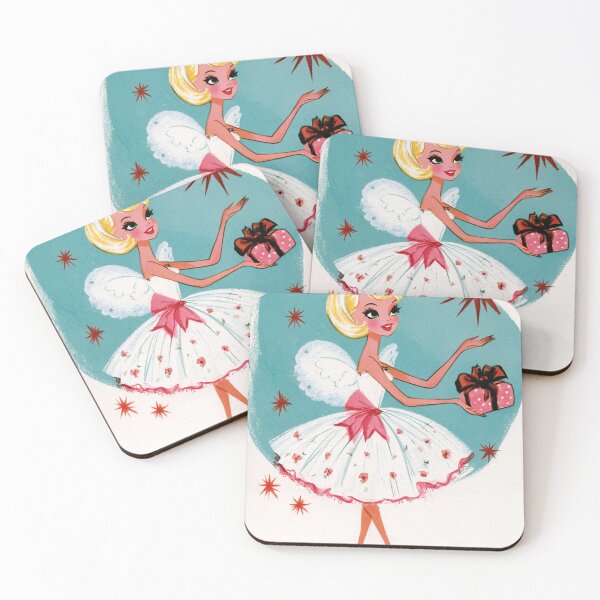 Item preview, Tarjeta navideña retro con ángel designed and sold by MendaciousMina.