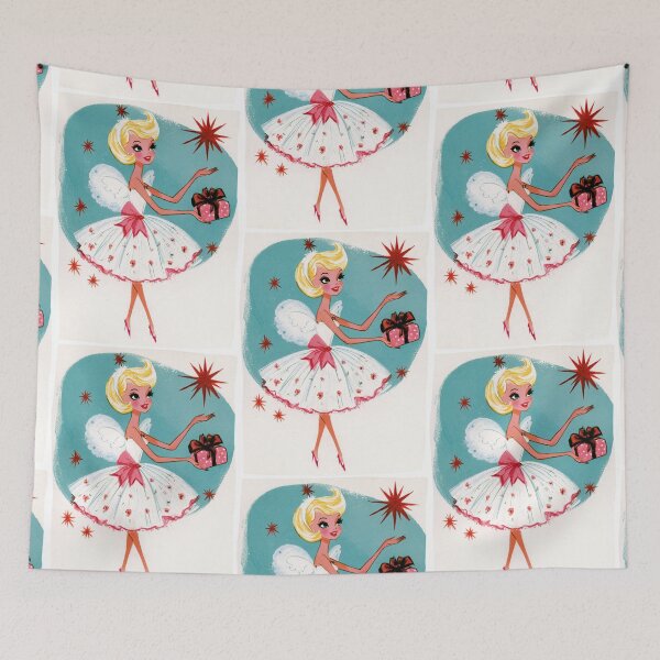 Item preview, Retro Christmas angel card designed and sold by MendaciousMina.