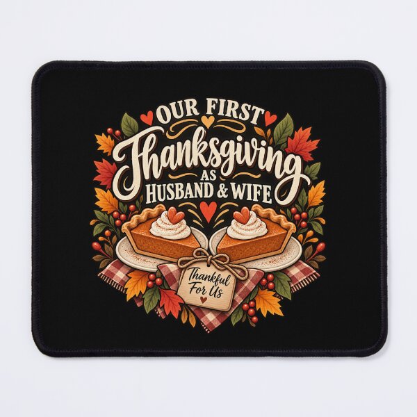 Item preview, First Thanksgiving As Husband And Wife Newlywed Gift Fall Style designed and sold by Corvoria.