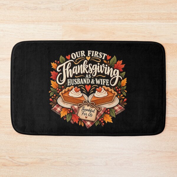 Item preview, First Thanksgiving As Husband And Wife Newlywed Gift Fall Style designed and sold by Corvoria.