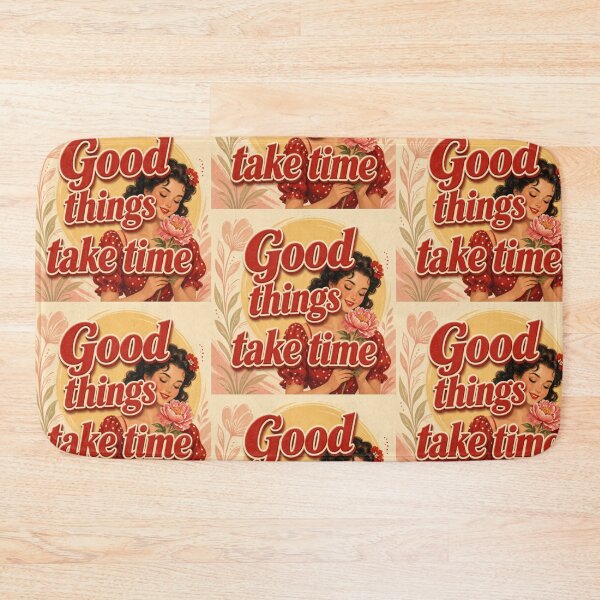 Item preview, Good Things Take Time Vintage Pin-Up Poster designed and sold by HappyOops.
