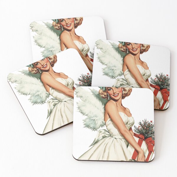 Item preview, Retro Christmas angel card designed and sold by MendaciousMina.